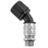 FPA45-BT-CG - 45° elbow, swivel brass conduit fitting with integral cable strain relief